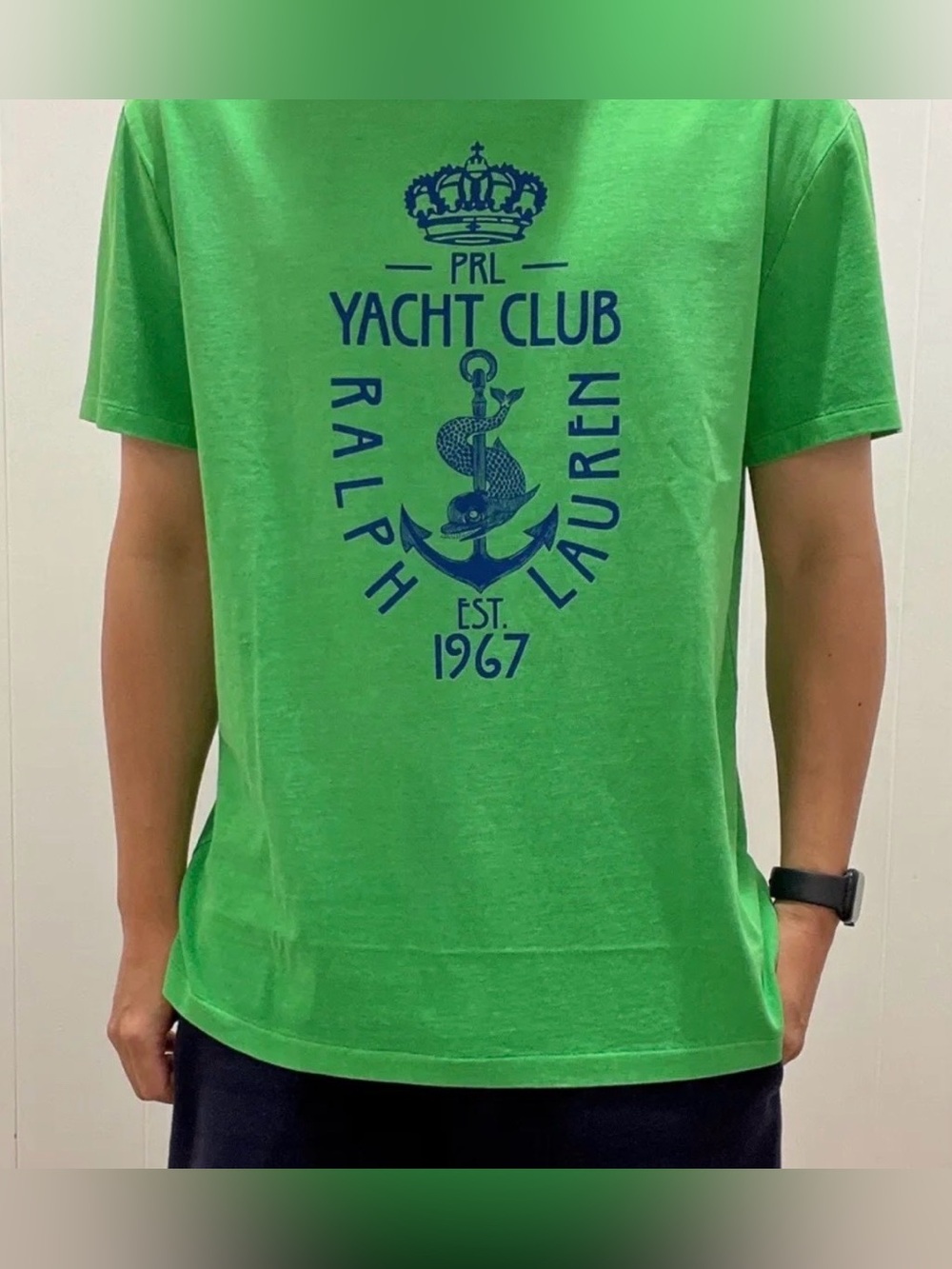 Polo Ralph Lauren Green PRL YACHT CLUB Graphic Classic Fit Short Sleeve T Shirt